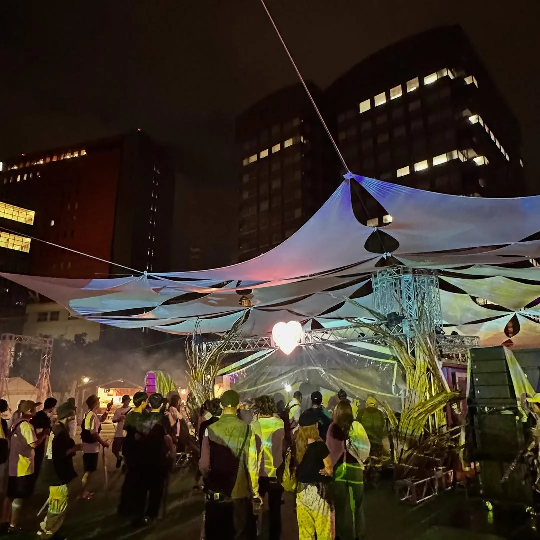 PLEIADES PLAYGROUND 2026 夜の会場の様子
