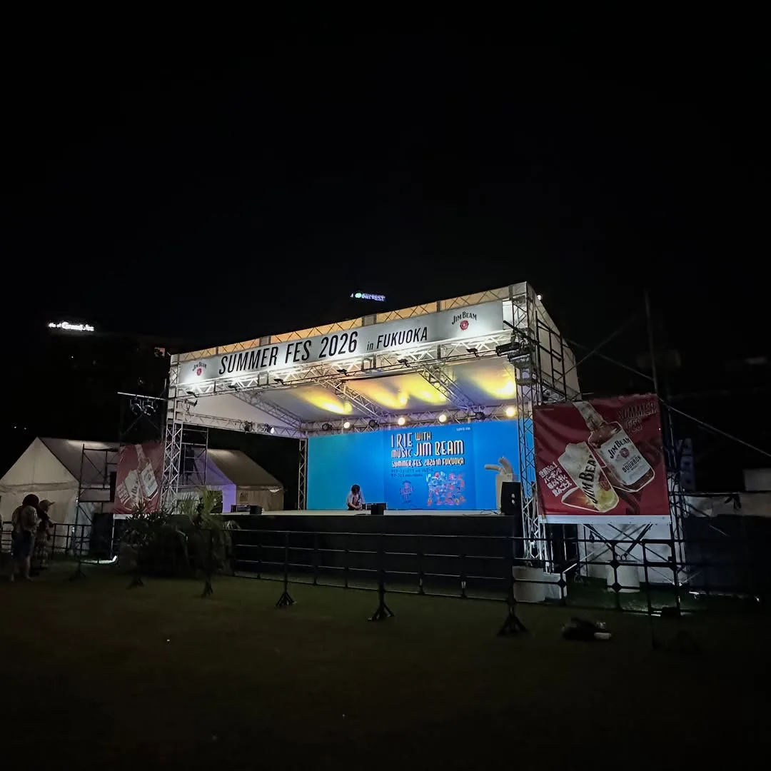 夜のSUMMER FES 2026 in FUKUOKAのステージ